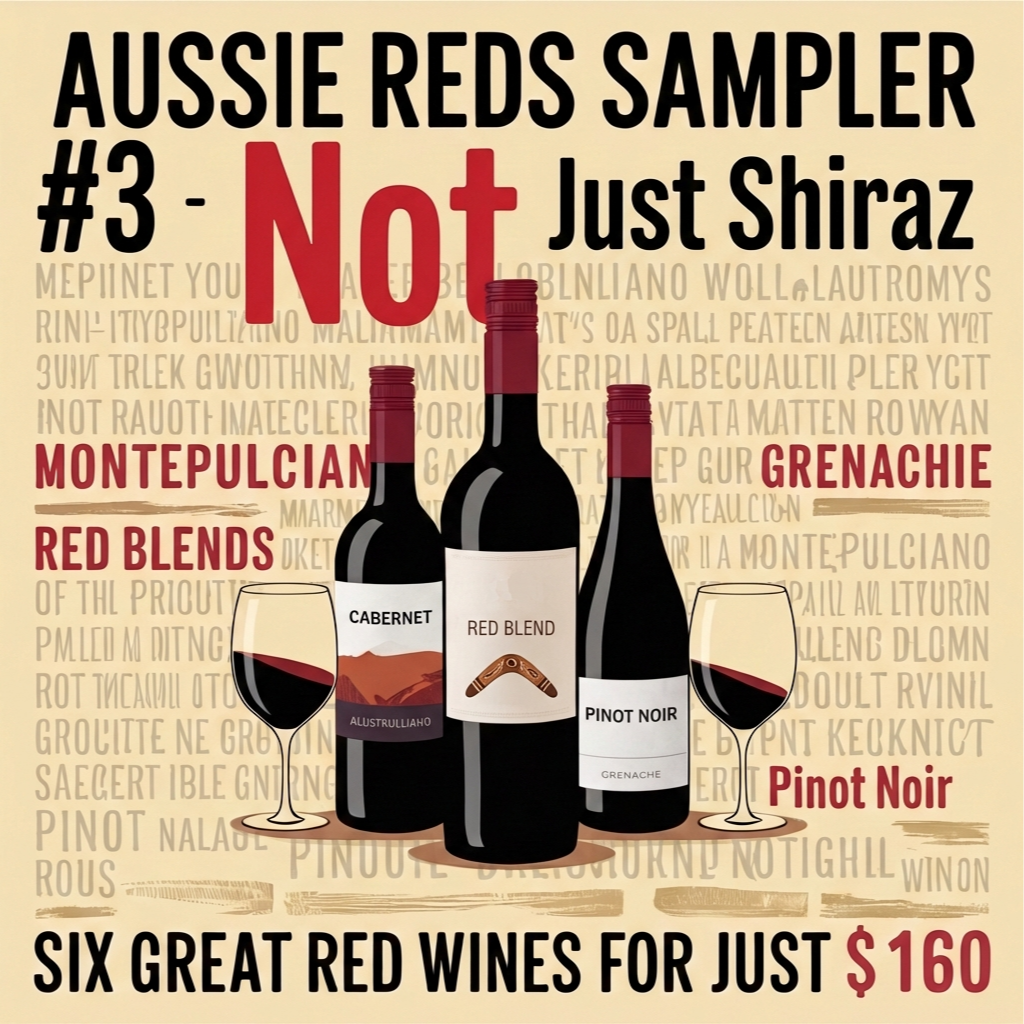 Aussie Wine Month Sampler #3 - Australian Reds, Not Just Shiraz 2026 - Taylor's Wine Shop