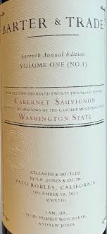 Barter & Trade 2023 "Volume One" Washington State Cabernet - Taylor's Wine Shop
