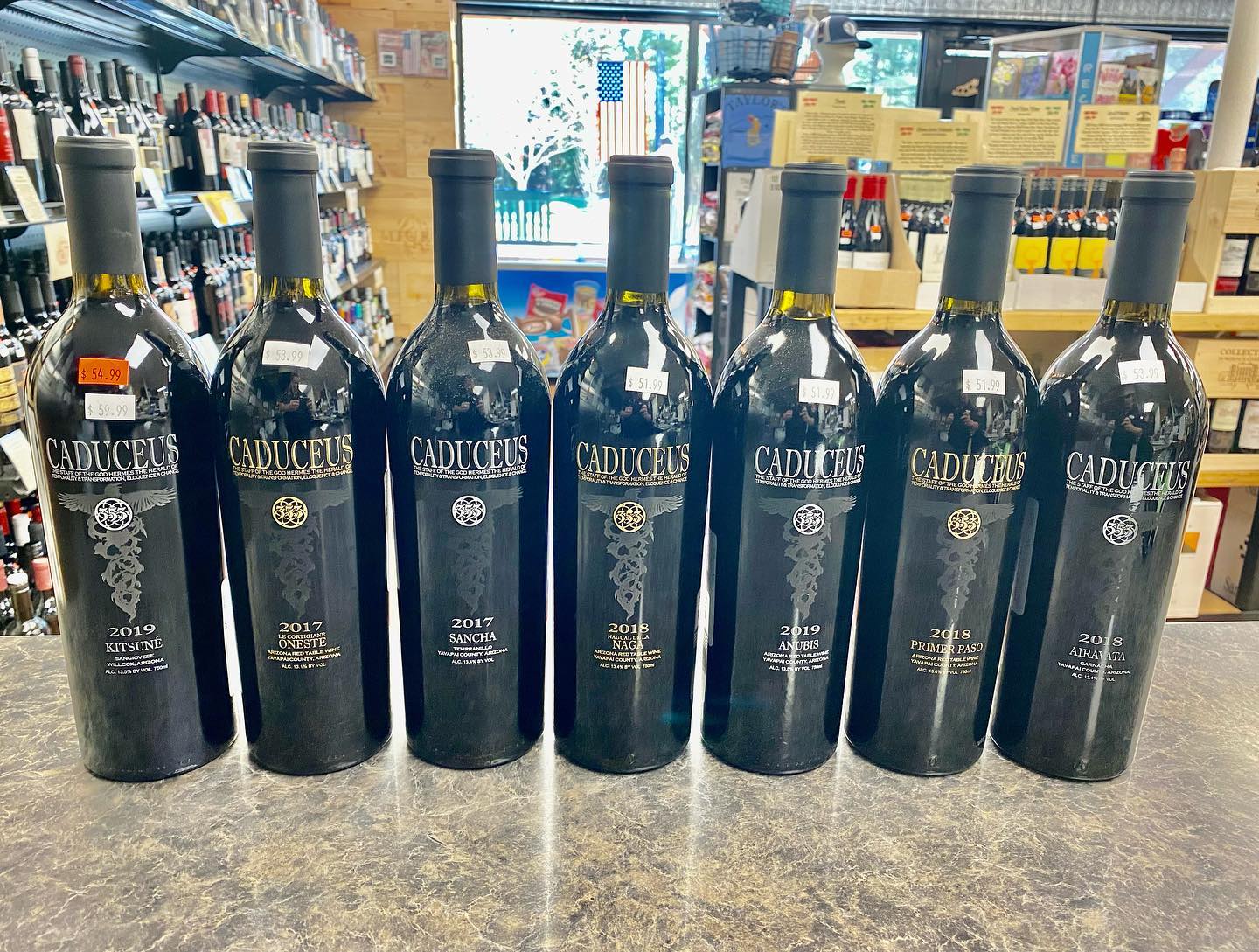 Our best selling artist wines - MJ Keenan's Caduceus Cellars!