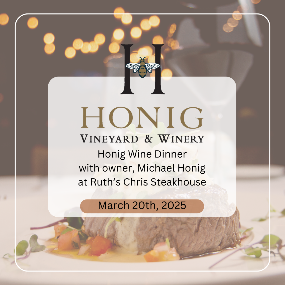 Honig Wine Dinner at Ruth's Chris - March 20, 2025