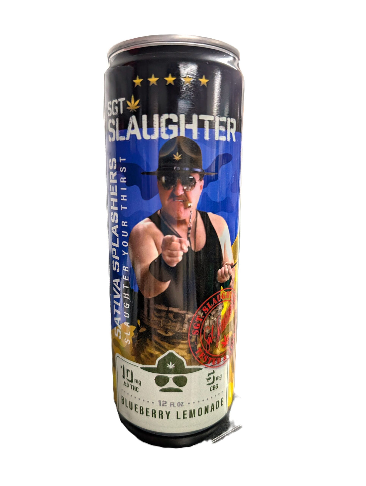 Sgt Slaughter Sativa Splashers 10mg Blueberry Lemonade
