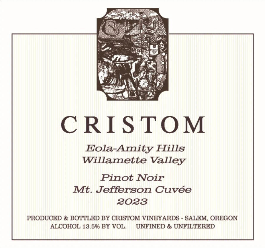 Half Bottle - Cristom Vineyards 2023 Mt. Jefferson Cuvee Pinot Noir 375ml