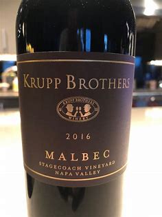 Krupp Brothers 2016 Stagecoach Malbec