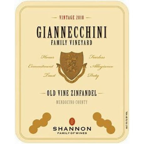 Giannecchini 2018 Old Vine Zinfandel Wine