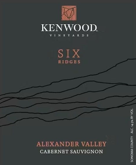 Kenwood 2021 "Six Ridges" Alexander Valley Cabernet Sauvignon