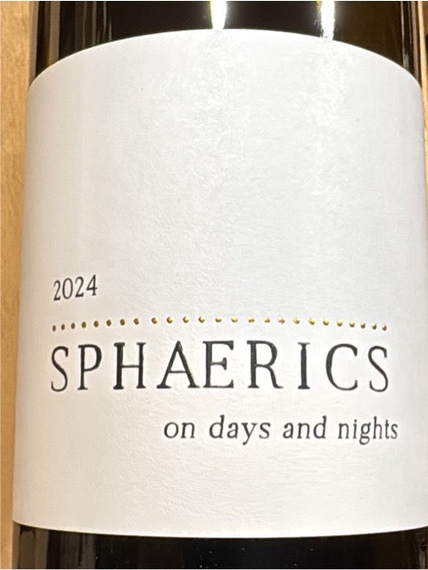 Sphaerics 2024 "On Days and Nights" Chardonnay
