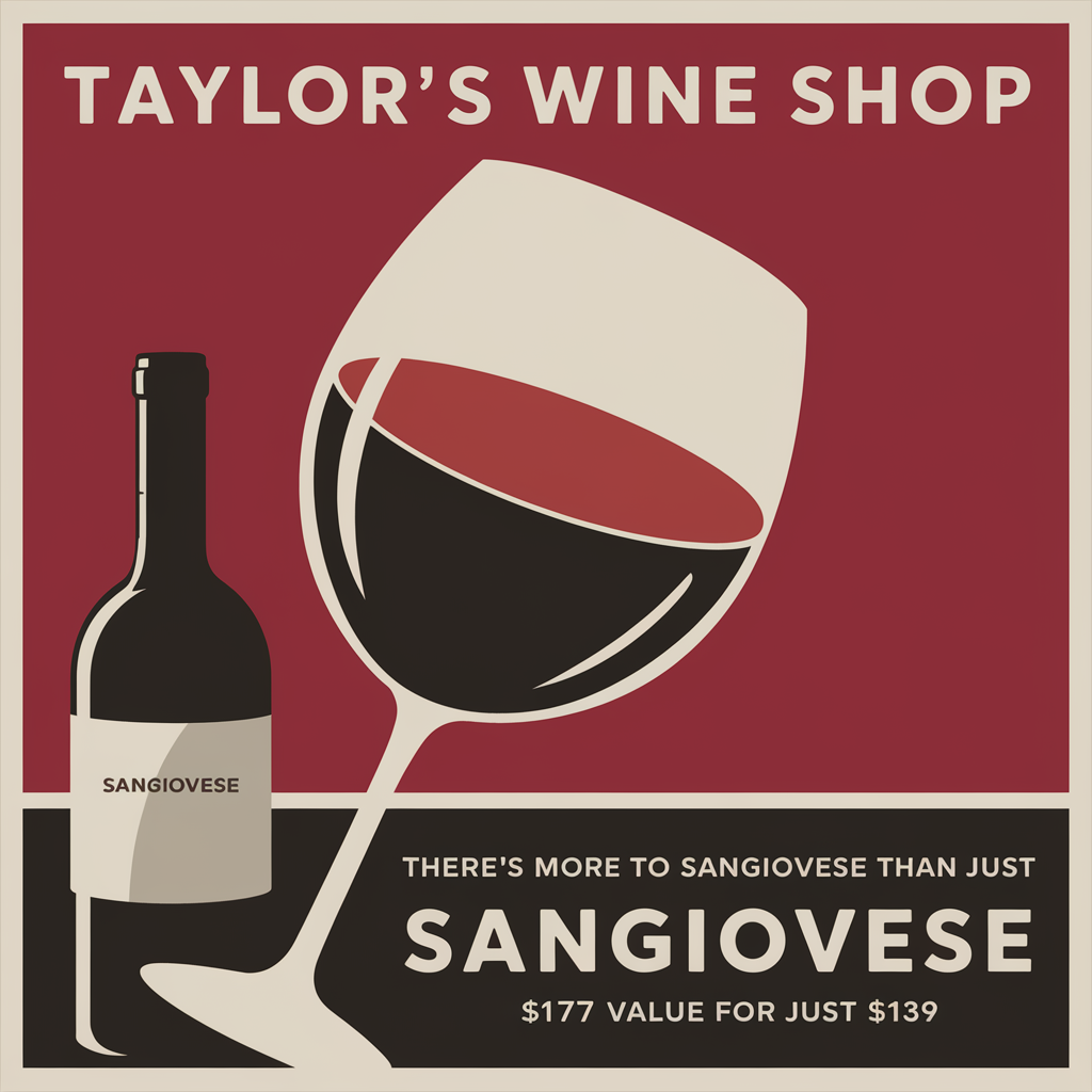 Italian Wine Month 6-pack Sampler #2 - There's More To Sangiovese Than Chianti