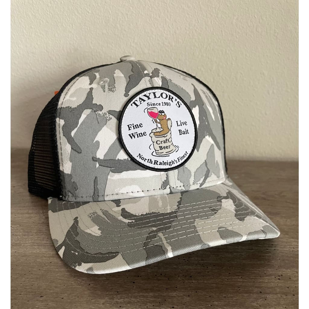 Taylor’s Trucker Hat Snow Camo Hat