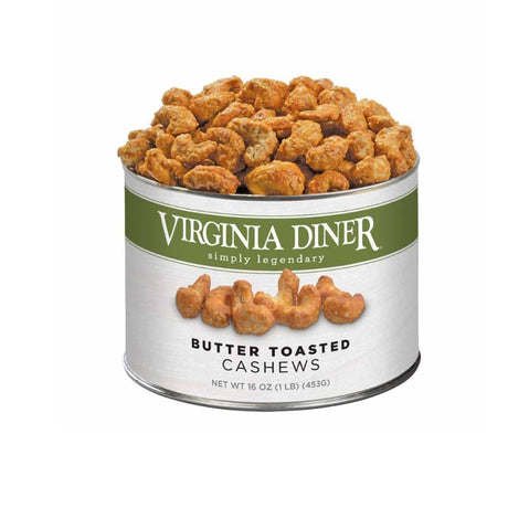 Virginia Diner Butter Toasted Cashews 9oz 9oz Peanuts