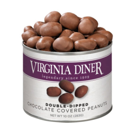 Virginia Diner Double Dipped Chocolate Peanuts 10oz Peanuts